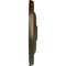 Ekena Millwork Jefferson Ceiling Medallion (Fits Canopies up to 2 7/8"), Hand-Painted Brass, 11 3/4"OD x 3/8"P CM12JEBRS - alternate 3